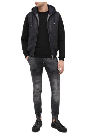 Мужские джинсы PHILIPP PLEIN темно-серого цвета по цене 62430 руб., арт. F20C MDT2254 PDE004N | Фото 2 Мужские джинсы PHILIPP PLEIN темно-серого цвета, арт. F20C MDT2254 PDE004N | Фото 2