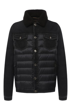 Мужская комбинированная куртка mondor MOORER черного цвета, арт. M0ND0R/FUR-106S/A20M880DC16 | Фото 1 (Материал внешний: Хлопок; Длина (верхняя одежда): Короткие; Материал подклада: Синтетический материал; Рукава: Длинные; Мужское Кросс-КТ: Верхняя одежда, Пуховик-верхняя одежда, пуховик-короткий; Стили: Кэжуэл; Big sizes: Big Sizes; Кросс-КТ: Пуховик, Куртка; Материал утеплителя: Пух и перо)