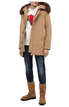 Мужские замшевые сапоги KENZO светло-коричневого цвета по цене 41300 руб., арт. FA65BT015L58 | Фото 2 Мужские замшевые сапоги KENZO светло-коричневого цвета, арт. FA65BT015L58 | Фото 2