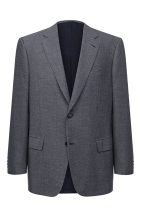 Мужской шерстяной пиджак BRIONI голубого цвета по цене 367500 руб., арт. RGH00W/09A4T/PARLAMENT0 | Фото 1 Мужской шерстяной пиджак BRIONI голубого цвета, арт. RGH00W/09A4T/PARLAMENT0 | Фото 1