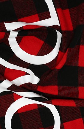 Мужской шерстяной шарф MONCLER красного цвета, арт. F2-091-3C707-00-A0154 | Фото 2 (Материал: Шерсть, Текстиль; Кросс-КТ: шерсть; Мужское Кросс-КТ: Шарфы - с бахромой)