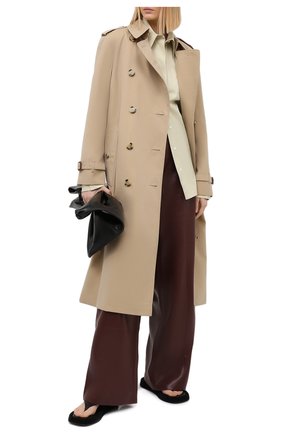 Женский хлопковый тренч BURBERRY бежевого цвета по цене 149000 руб., арт. 8028016 | Фото 2 Женский хлопковый тренч BURBERRY бежевого цвета, арт. 8028016 | Фото 2