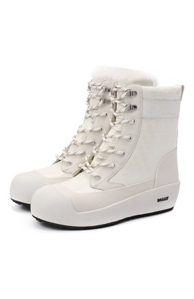 Женские кожаные ботинки BALLY белого цвета по цене 49950 руб., арт. GARBEL-BB/07 | Фото 1 Женские кожаные ботинки BALLY белого цвета, арт. GARBEL-BB/07 | Фото 1