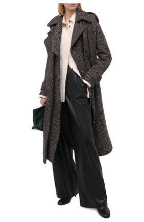 Женское пальто из шерсти и шелка VICTORIA BECKHAM коричневого цвета по цене 239000 руб., арт. 1420WCT001950A | Фото 2 Женское пальто из шерсти и шелка VICTORIA BECKHAM коричневого цвета, арт. 1420WCT001950A | Фото 2