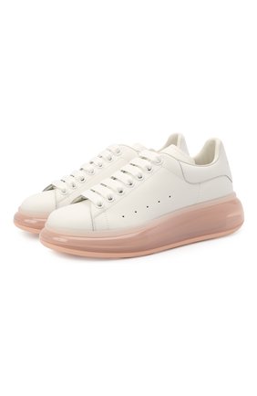 Женские кожаные кеды ALEXANDER MCQUEEN розового цвета по цене 45300 руб., арт. 611698/WHYBY | Фото 1 Женские кожаные кеды ALEXANDER MCQUEEN розового цвета, арт. 611698/WHYBY | Фото 1