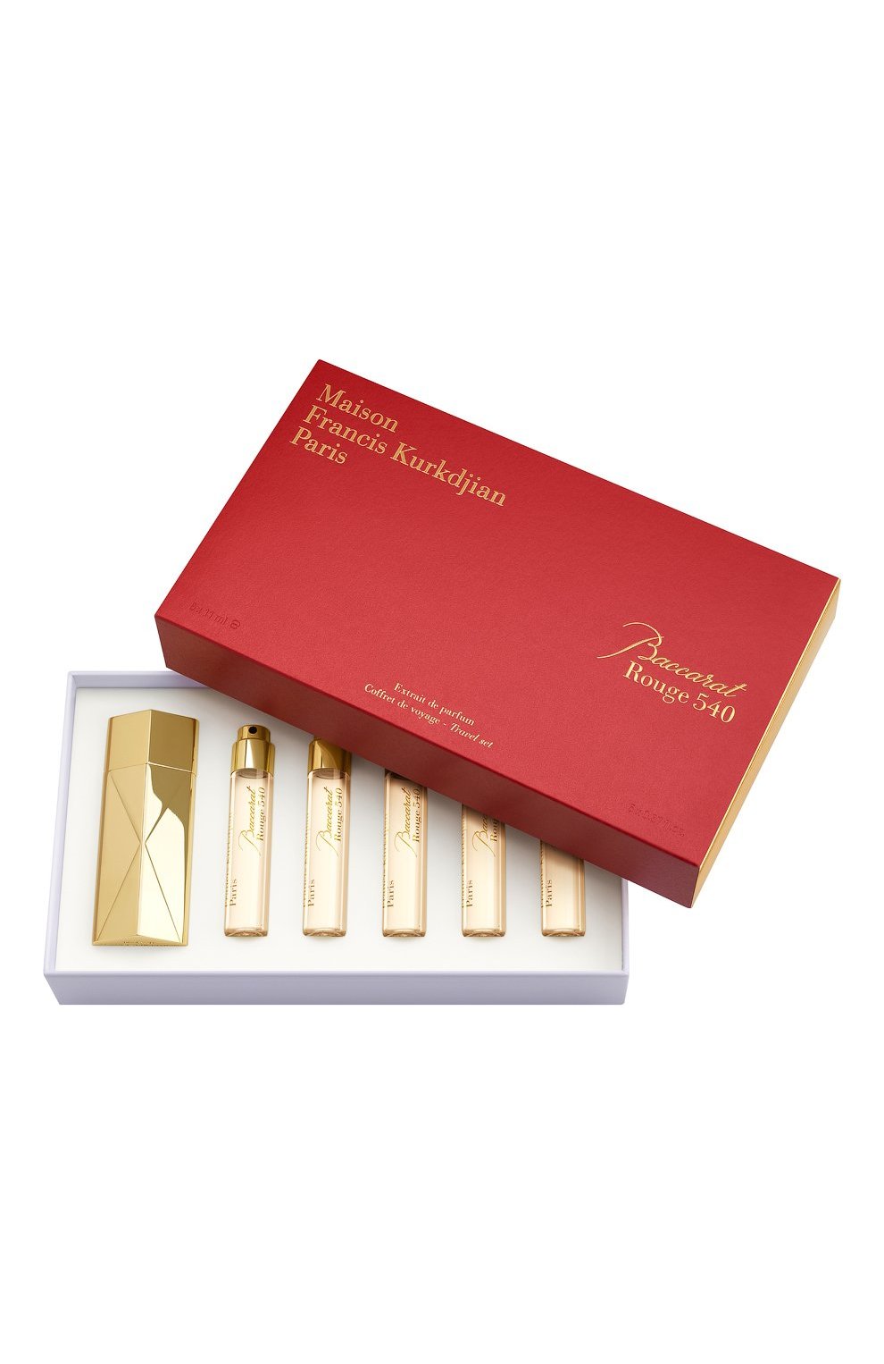 Набор рефилов с атомайзером baccarat rouge 540 extrait (5x11ml) MAISON FRANCIS KURKDJIAN бесцветного цвета, арт. 1CM23002 | Фото 1 (Ограничения доставки: flammable)