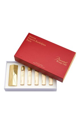 Набор рефилов с атомайзером baccarat rouge 540 extrait (5x11ml) MAISON FRANCIS KURKDJIAN бесцветного цвета по цене 39500 руб., арт. 1CM23002 | Фото 1 Набор рефилов с атомайзером baccarat rouge 540 extrait (5x11ml) MAISON FRANCIS KURKDJIAN бесцветного цвета, арт. 1CM23002 | Фото 1 (Ограничения доставки: flammable)