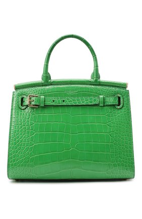 Женская сумка rl50 large из кожи аллигатора RALPH LAUREN зеленого цвета по цене 1840000 руб., арт. 435769042/AMIS | Фото 1 Женская сумка rl50 large из кожи аллигатора RALPH LAUREN зеленого цвета, арт. 435769042/AMIS | Фото 1