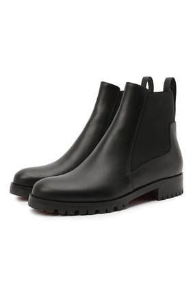 Женские кожаные ботинки marchacroche CHRISTIAN LOUBOUTIN черного цвета по цене 77750 руб., арт. marchacroche flat calf | Фото 1 Женские кожаные ботинки marchacroche CHRISTIAN LOUBOUTIN черного цвета, арт. marchacroche flat calf | Фото 1