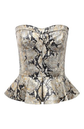 Женская кожаный топ ZUHAIR MURAD разноцветного цвета по цене 261500 руб., арт. TTP20507/CAPT001 | Фото 1 Женская кожаный топ ZUHAIR MURAD разноцветного цвета, арт. TTP20507/CAPT001 | Фото 1