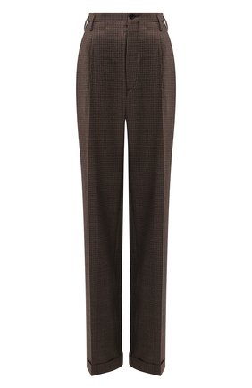 Женские шерстяные брюки MAISON MARGIELA коричневого цвета по цене 76250 руб., арт. S51KA0521/S53200 | Фото 1 Женские шерстяные брюки MAISON MARGIELA коричневого цвета, арт. S51KA0521/S53200 | Фото 1