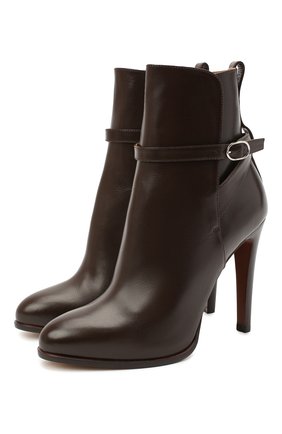 Женские кожаные ботильоны RALPH LAUREN коричневого цвета по цене 69950 руб., арт. 800826581 | Фото 1 Женские кожаные ботильоны RALPH LAUREN коричневого цвета, арт. 800826581 | Фото 1