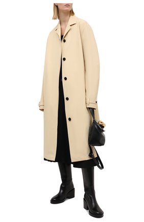 Женский хлопковый плащ JIL SANDER желтого цвета по цене 230000 руб., арт. JSWR126024-WR242700 | Фото 2 Женский хлопковый плащ JIL SANDER желтого цвета, арт. JSWR126024-WR242700 | Фото 2