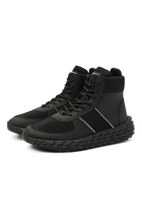 Мужские комбинированные кроссовки urchin GIUSEPPE ZANOTTI DESIGN черного цвета по цене 69600 руб., арт. RU00047/001 | Фото 1 Мужские комбинированные кроссовки urchin GIUSEPPE ZANOTTI DESIGN черного цвета, арт. RU00047/001 | Фото 1