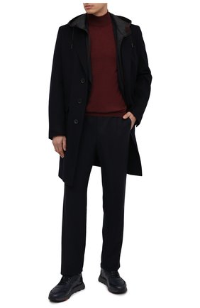 Мужские кожаные кроссовки SANTONI темно-синего цвета по цене 45950 руб., арт. MBCR21409ANAPWYAU53 | Фото 2 Мужские кожаные кроссовки SANTONI темно-синего цвета, арт. MBCR21409ANAPWYAU53 | Фото 2