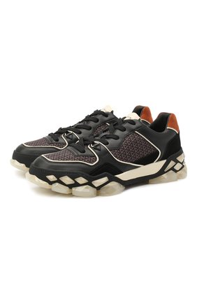 Мужские комбинированные кроссовки diamond x trainer JIMMY CHOO черного цвета по цене 48250 руб., арт. DIAM0ND X TRAINER/M/FHF | Фото 1 Мужские комбинированные кроссовки diamond x trainer JIMMY CHOO черного цвета, арт. DIAM0ND X TRAINER/M/FHF | Фото 1