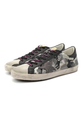 Мужские комбинированные кеды superstar GOLDEN GOOSE DELUXE BRAND серого цвета по цене 33100 руб., арт. GMF00101.F000360 | Фото 1 Мужские комбинированные кеды superstar GOLDEN GOOSE DELUXE BRAND серого цвета, арт. GMF00101.F000360 | Фото 1