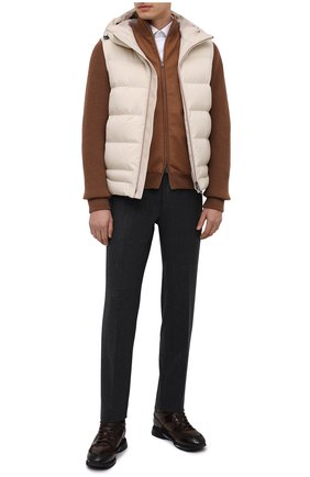 Мужские кожаные кроссовки SANTONI темно-коричневого цвета по цене 62900 руб., арт. MBEN21203NGGPG0DT60 | Фото 2 Мужские кожаные кроссовки SANTONI темно-коричневого цвета, арт. MBEN21203NGGPG0DT60 | Фото 2