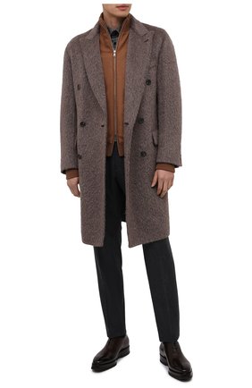 Мужские кожаные оксфорды SANTONI темно-коричневого цвета по цене 96400 руб., арт. MCLE16882BQ4IVVDT50 | Фото 2 Мужские кожаные оксфорды SANTONI темно-коричневого цвета, арт. MCLE16882BQ4IVVDT50 | Фото 2