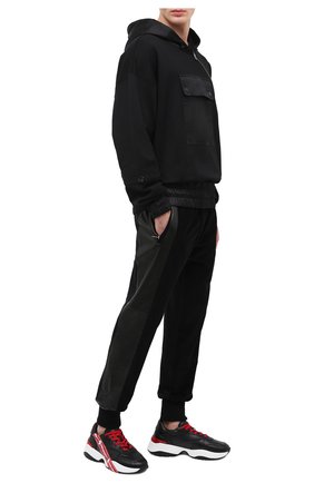 Мужские кожаные кроссовки DSQUARED2 черного цвета по цене 55200 руб., арт. SNM0133 01501652 | Фото 2 Мужские кожаные кроссовки DSQUARED2 черного цвета, арт. SNM0133 01501652 | Фото 2