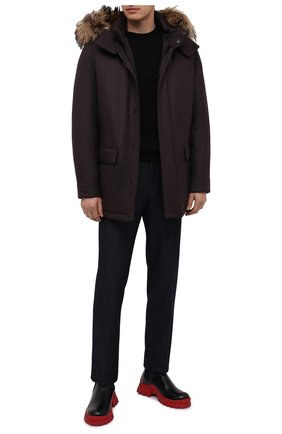 Мужская пуховая парка ERMENEGILDO ZEGNA темно-коричневого цвета по цене 269500 руб., арт. UVT95/V217 | Фото 2 Мужская пуховая парка ERMENEGILDO ZEGNA темно-коричневого цвета, арт. UVT95/V217 | Фото 2