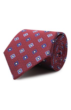 Мужской шелковый галстук CANALI красного цвета по цене 11500 руб., арт. 18/HJ02860 | Фото 1 Мужской шелковый галстук CANALI красного цвета, арт. 18/HJ02860 | Фото 1