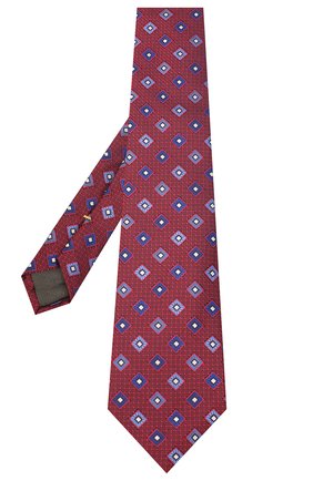 Мужской шелковый галстук CANALI красного цвета по цене 11500 руб., арт. 18/HJ02860 | Фото 2 Мужской шелковый галстук CANALI красного цвета, арт. 18/HJ02860 | Фото 2