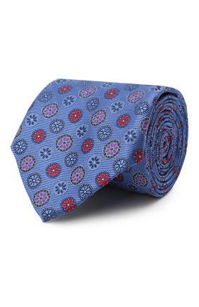 Мужской шелковый галстук CANALI синего цвета по цене 11000 руб., арт. 18/HJ02858 | Фото 1 Мужской шелковый галстук CANALI синего цвета, арт. 18/HJ02858 | Фото 1