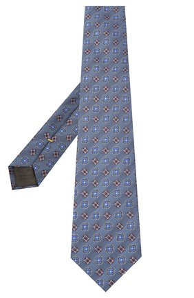 Мужской шелковый галстук CANALI голубого цвета по цене 12150 руб., арт. 18/HJ02857 | Фото 2 Мужской шелковый галстук CANALI голубого цвета, арт. 18/HJ02857 | Фото 2