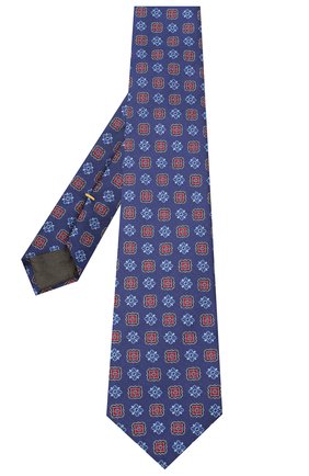 Мужской шелковый галстук CANALI синего цвета по цене 12150 руб., арт. 18/HJ02857 | Фото 2 Мужской шелковый галстук CANALI синего цвета, арт. 18/HJ02857 | Фото 2