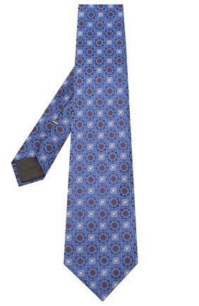 Мужской шелковый галстук CANALI синего цвета по цене 12150 руб., арт. 18/HJ02856 | Фото 2 Мужской шелковый галстук CANALI синего цвета, арт. 18/HJ02856 | Фото 2
