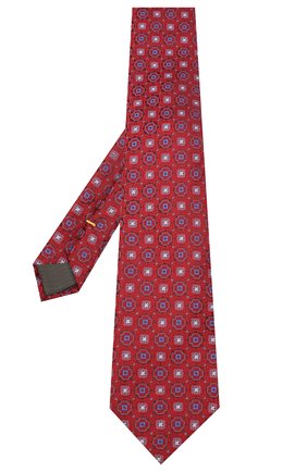 Мужской шелковый галстук CANALI красного цвета по цене 12150 руб., арт. 18/HJ02856 | Фото 2 Мужской шелковый галстук CANALI красного цвета, арт. 18/HJ02856 | Фото 2