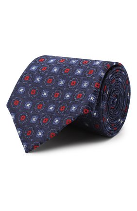 Мужской шелковый галстук CANALI темно-синего цвета по цене 12150 руб., арт. 18/HJ02856 | Фото 1 Мужской шелковый галстук CANALI темно-синего цвета, арт. 18/HJ02856 | Фото 1