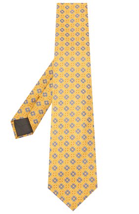 Мужской шелковый галстук CANALI желтого цвета по цене 12150 руб., арт. 18/HJ02855 | Фото 2 Мужской шелковый галстук CANALI желтого цвета, арт. 18/HJ02855 | Фото 2