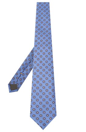 Мужской шелковый галстук CANALI голубого цвета по цене 12150 руб., арт. 18/HJ02855 | Фото 2 Мужской шелковый галстук CANALI голубого цвета, арт. 18/HJ02855 | Фото 2