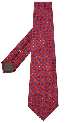 Мужской шелковый галстук CANALI красного цвета по цене 12700 руб., арт. 18/HJ02855 | Фото 2 Мужской шелковый галстук CANALI красного цвета, арт. 18/HJ02855 | Фото 2
