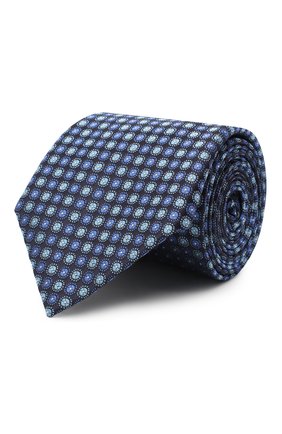 Мужской шелковый галстук CANALI темно-синего цвета по цене 11000 руб., арт. 18/HJ02851 | Фото 1 Мужской шелковый галстук CANALI темно-синего цвета, арт. 18/HJ02851 | Фото 1