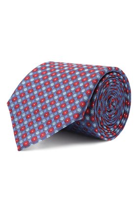 Мужской шелковый галстук CANALI синего цвета по цене 11000 руб., арт. 18/HJ02851 | Фото 1 Мужской шелковый галстук CANALI синего цвета, арт. 18/HJ02851 | Фото 1