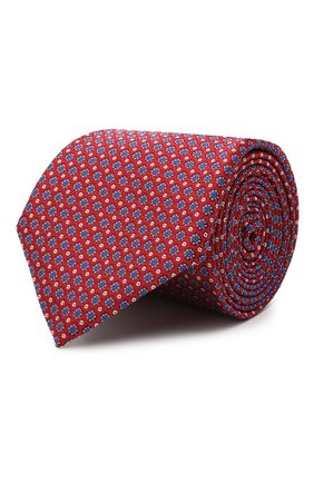 Мужской шелковый галстук CANALI красного цвета по цене 12700 руб., арт. 18/HJ02849 | Фото 1 Мужской шелковый галстук CANALI красного цвета, арт. 18/HJ02849 | Фото 1