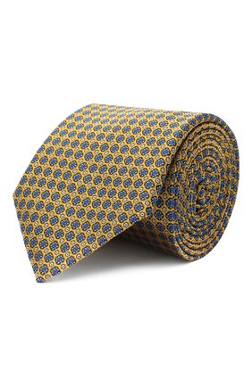 Мужской шелковый галстук CANALI желтого цвета по цене 12150 руб., арт. 18/HJ02849 | Фото 1 Мужской шелковый галстук CANALI желтого цвета, арт. 18/HJ02849 | Фото 1