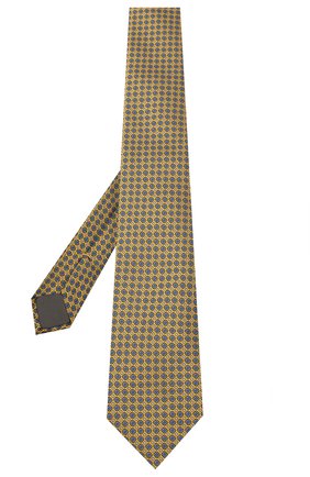 Мужской шелковый галстук CANALI желтого цвета по цене 12150 руб., арт. 18/HJ02849 | Фото 2 Мужской шелковый галстук CANALI желтого цвета, арт. 18/HJ02849 | Фото 2