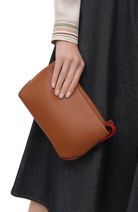 Женский клатч inside out small LORO PIANA коричневого цвета по цене 88450 руб., арт. FAI6418 | Фото 2 Женский клатч inside out small LORO PIANA коричневого цвета, арт. FAI6418 | Фото 2