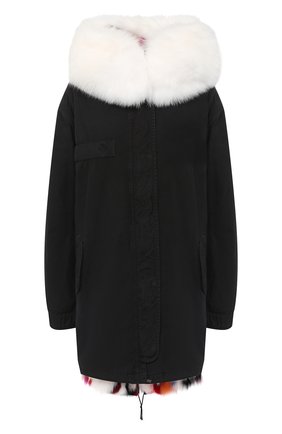 Женская хлопковая парка MR&MRS ITALY черного цвета по цене 445000 руб., арт. 192XC00125 | Фото 1 Женская хлопковая парка MR&MRS ITALY черного цвета, арт. 192XC00125 | Фото 1