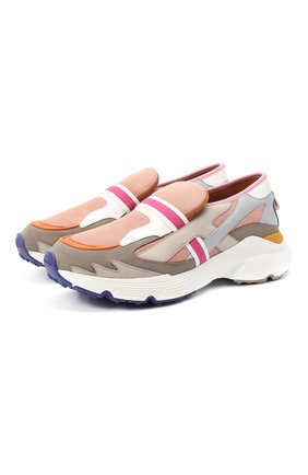 Женские комбинированные слипоны elbaz TOD’S разноцветного цвета по цене 46550 руб., арт. XXW54C0DQ400VT | Фото 1 Женские комбинированные слипоны elbaz TOD’S разноцветного цвета, арт. XXW54C0DQ400VT | Фото 1