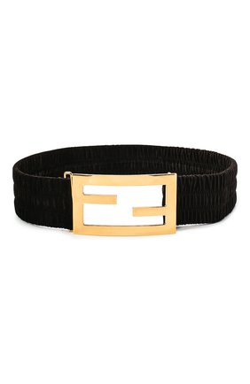 Женский текстильный пояс FENDI черного цвета по цене 81750 руб., арт. 8C0621 ADLM | Фото 1 Женский текстильный пояс FENDI черного цвета, арт. 8C0621 ADLM | Фото 1