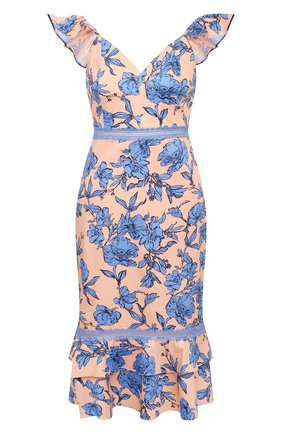 Женское хлопковое платье ALICE + OLIVIA оранжевого цвета по цене 43600 руб., арт. CC004P14535 | Фото 1 Женское хлопковое платье ALICE + OLIVIA оранжевого цвета, арт. CC004P14535 | Фото 1