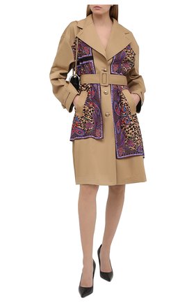 Женский тренч VERSACE JEANS COUTURE разноцветного цвета по цене 89950 руб., арт. C9HZA900-ZDP400/15636 | Фото 2 Женский тренч VERSACE JEANS COUTURE разноцветного цвета, арт. C9HZA900-ZDP400/15636 | Фото 2