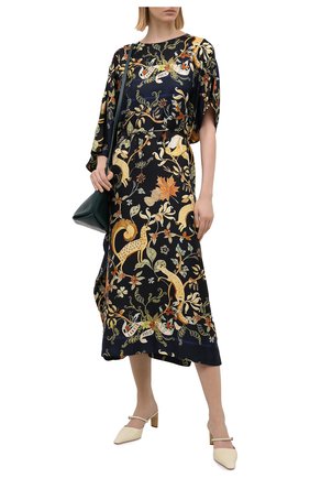 Женское шелковое платье LANVIN черного цвета по цене 141500 руб., арт. RW-DR216I-4743-H20 | Фото 2 Женское шелковое платье LANVIN черного цвета, арт. RW-DR216I-4743-H20 | Фото 2