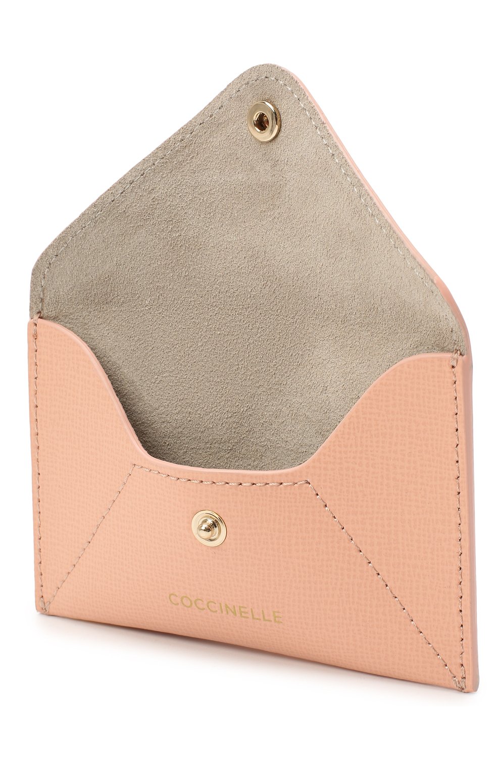 Женский кожаный футляр для кредитных карт COCCINELLE розового цвета, арт. E2 G65 12 83 06 | Фото 3 (Материал: Натуральная кожа)