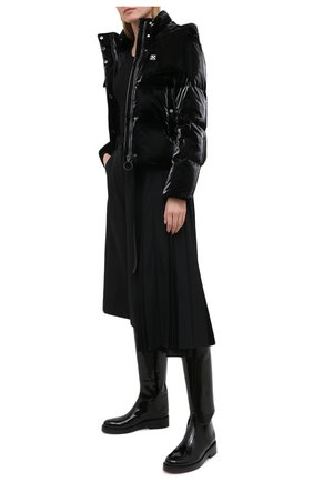 Женский пуховая куртка OFF-WHITE черного цвета по цене 135000 руб., арт. 0WEA213F20FAB0011000 | Фото 2 Женский пуховая куртка OFF-WHITE черного цвета, арт. 0WEA213F20FAB0011000 | Фото 2